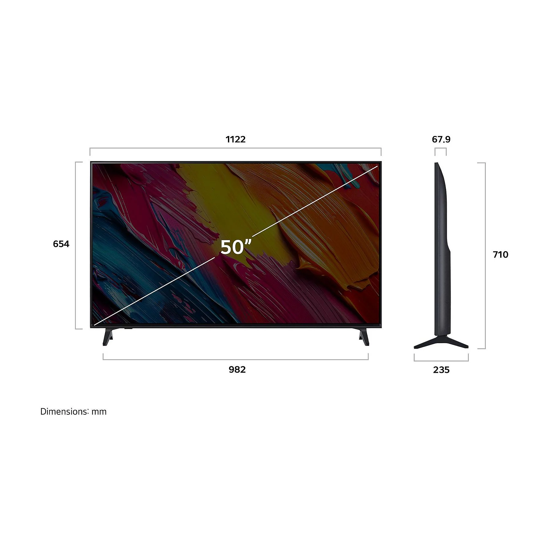 LG 50QNED70A6A LG QNED TV (Plat, 50 inch / 127 cm, UHD 4K, SMART TV) - Afbeelding 2